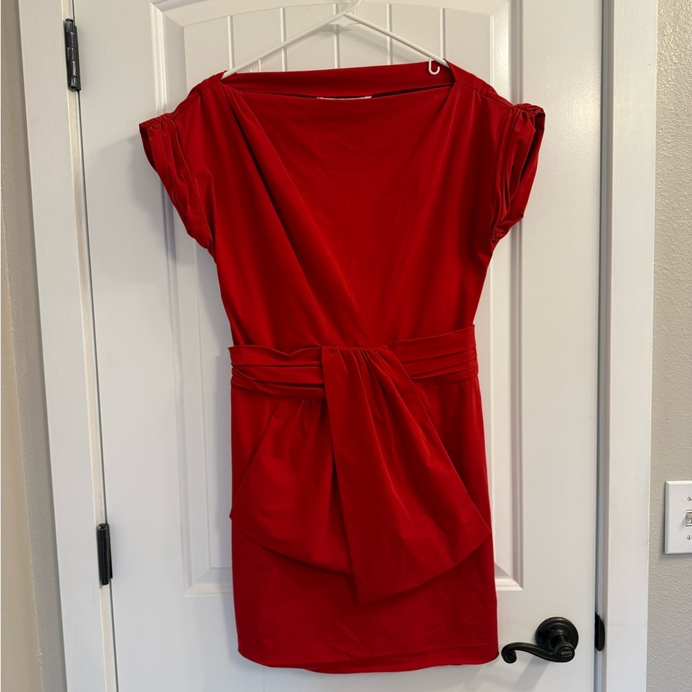 Diane Von Furstenberg Bold Red Mini Dress